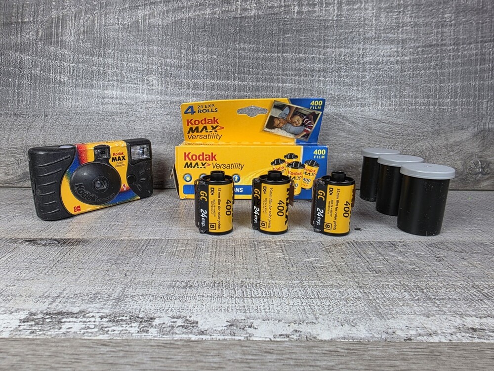 Kodak MAX Versatility 400 Film Lot 3 Rolls 24 Exp GC Expired 35mm Color b291